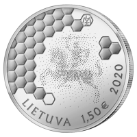 Литва 1,5 евро 2020 года Бортевое пчеловодство.