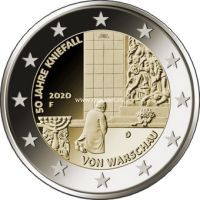​Германия 2 евро 2020 года 50 лет коленопреклонения в Варшаве.