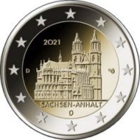 ​Германия 2 евро 2021 Магдебургский собор