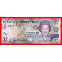 ​Каймановы острова банкнота 1 доллар 2018 года.