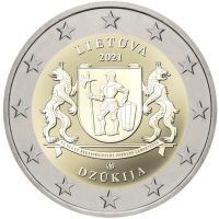 ​Литва 2 евро 2021 года Регион Дзукия
