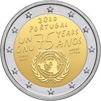 ​Португалия 2 евро 2020 года 75 лет ООН