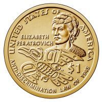США 1 доллар 2020 года Элизабет Ператрович.