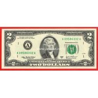 ​США банкнота 2 доллара 2003-А