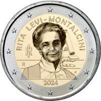 Италия 2 евро 2024 Рита Леви Монтальчини