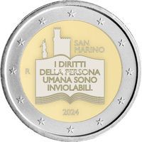 Сан Марино 2 евро 2024 Декларация гражданских прав