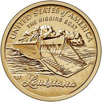 ​США 1 доллар 2023 Лодка Хиггинс