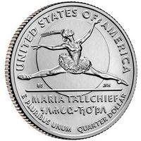 ​США 25 центов 2023 Мария Таллчиф