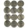 1997-2009 год. Россия набор 12 монет. 5 копеек. СПМД
