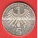 Германия (ФРГ) 5 марок 1975 года Альберт Швейцер. Серебро
